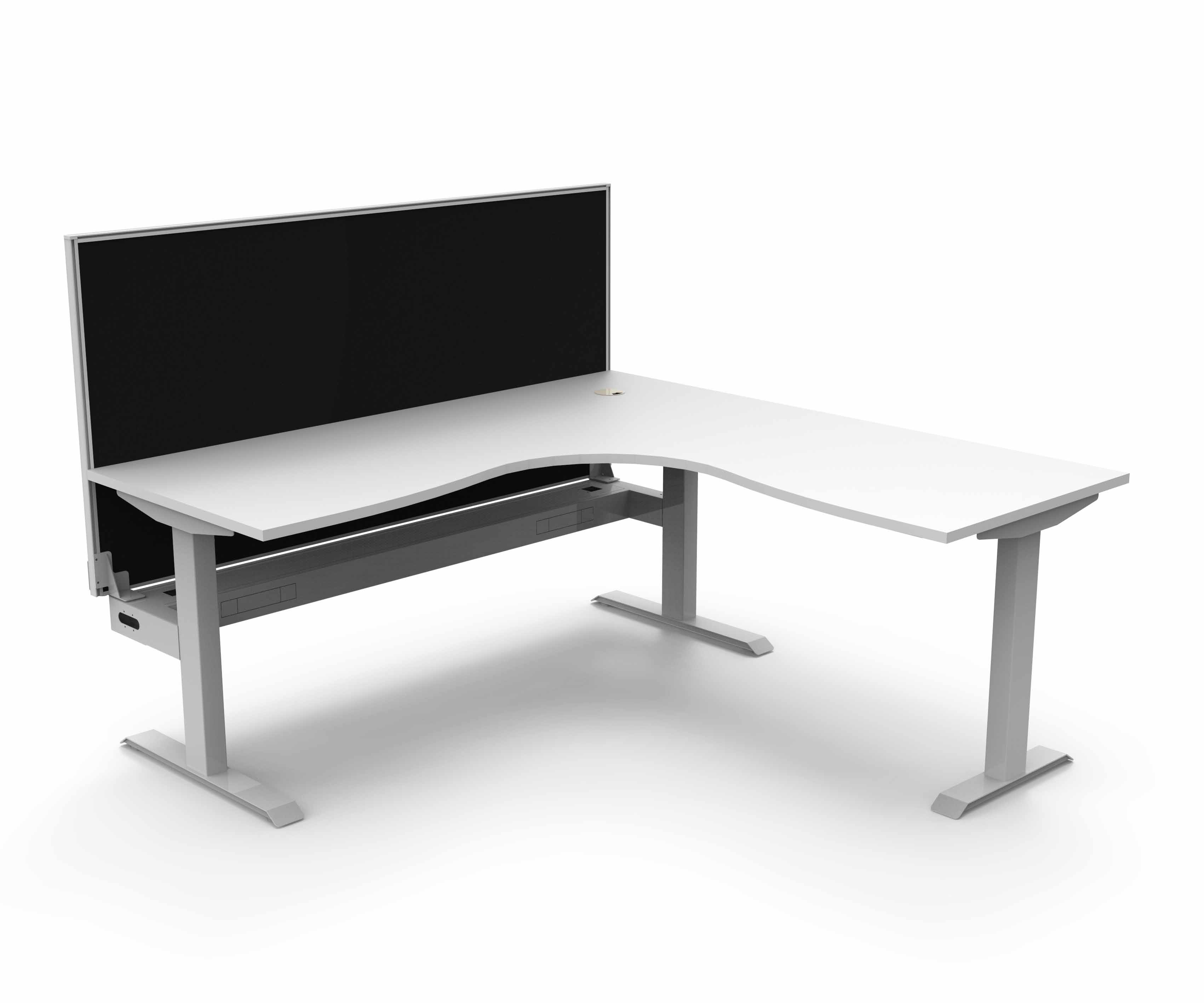 Boost Static Corner Workstation 1500 x 1500 CT - with Screen